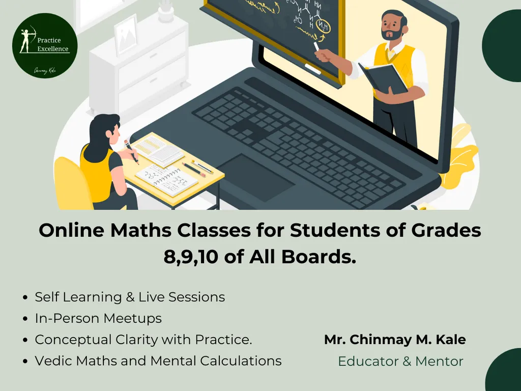 Online Maths Tuition with Live & Self-Learning Sessions (Grades 8–10) (All Boards)